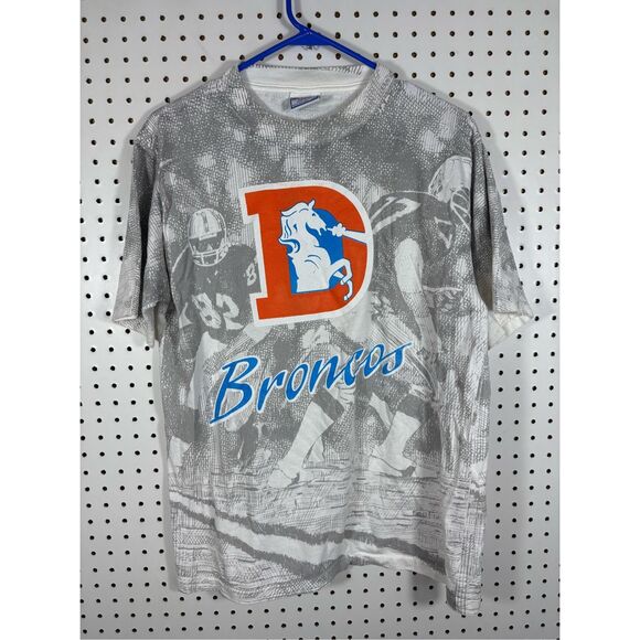 all sport Other - Denver Broncos vintage allsports tag AOP Tee shirt size L